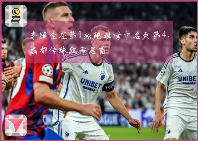 李镇全在第1轮跑动榜中名列第4，成都传球效率居首